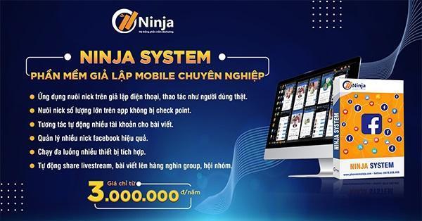 Phần mềm tăng follow facebook Ninja System