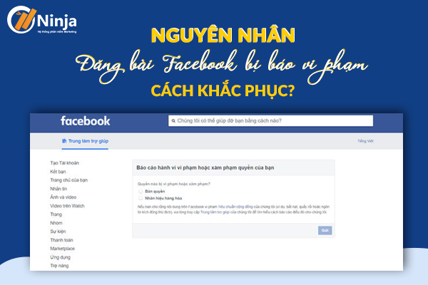 Tại sao đăng bài facebook bị báo vi phạm? Cách khắc phục