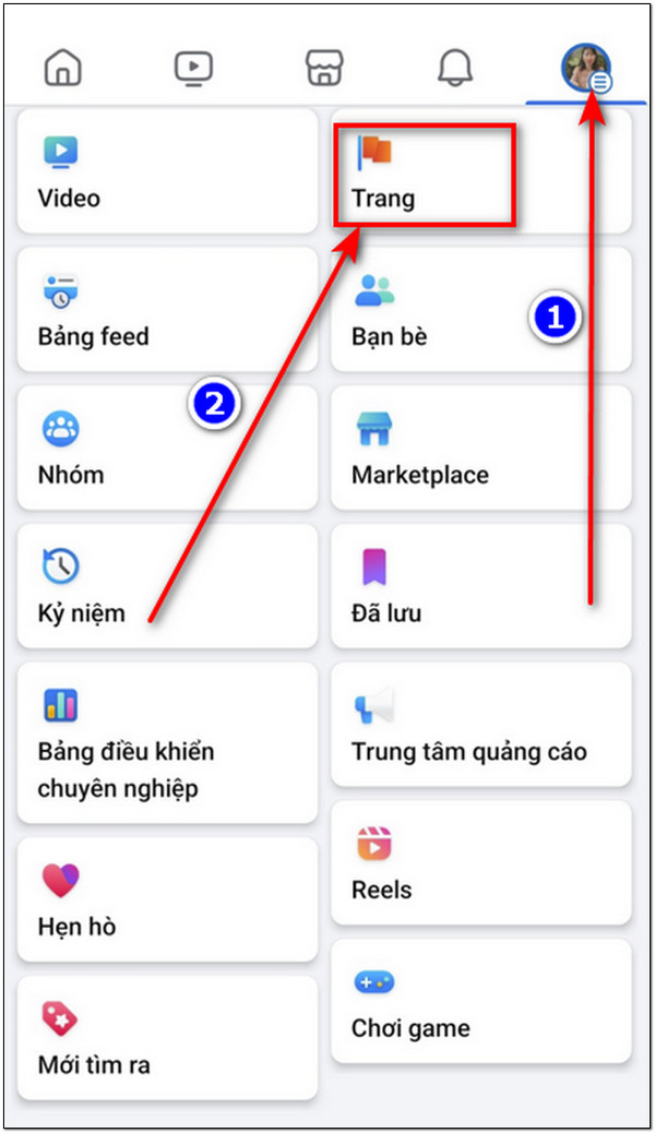 ứng dụng facebook trên điện thoại