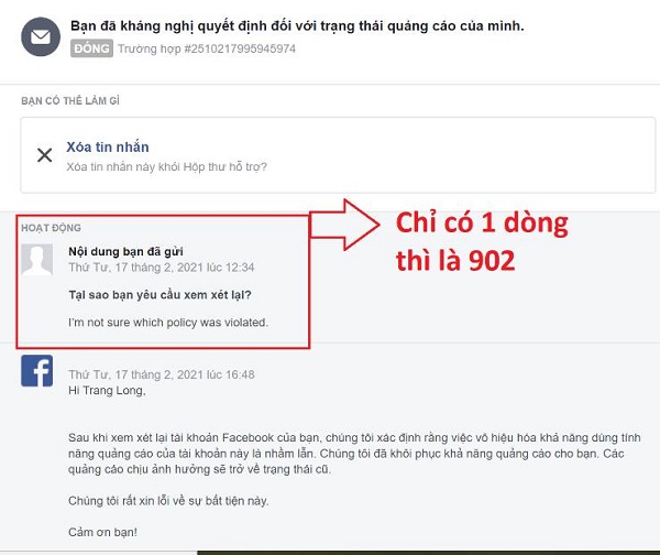 Dấu hiệu nhận biết via 902