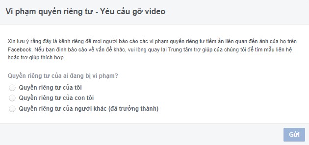 Cách báo cáo vi phạm quyền riêng tư và yêu cầu gỡ video vi phạm bằng link 783